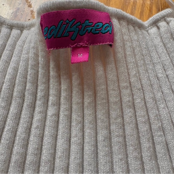 Edikted White Ribbed Sweater - Picture 4 of 4